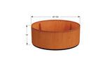 Corten Steel Round Planter - Plantercraft