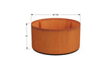 Corten Steel Round Planter - Plantercraft