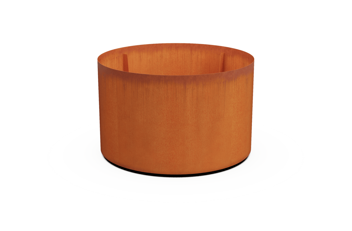 Corten Steel Round Planter - Plantercraft