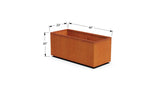 Corten Steel Rectangular Planter - Plantercraft